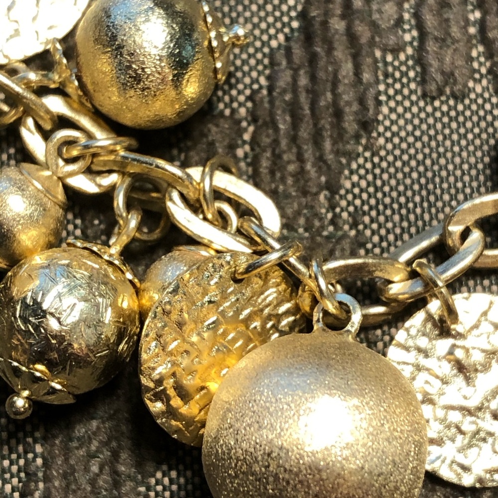 Brazilian Designer Brushed Gold Bracelet